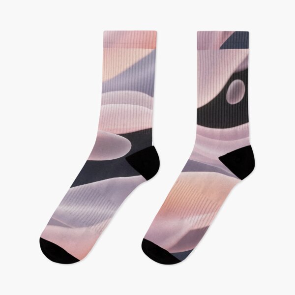 Item preview, Dreamy abstract pastel ribbons with floating spheres on dark background, soft glowing gradient waves and smooth curves designed and sold by Mimoshi ⭐⭐⭐⭐⭐.