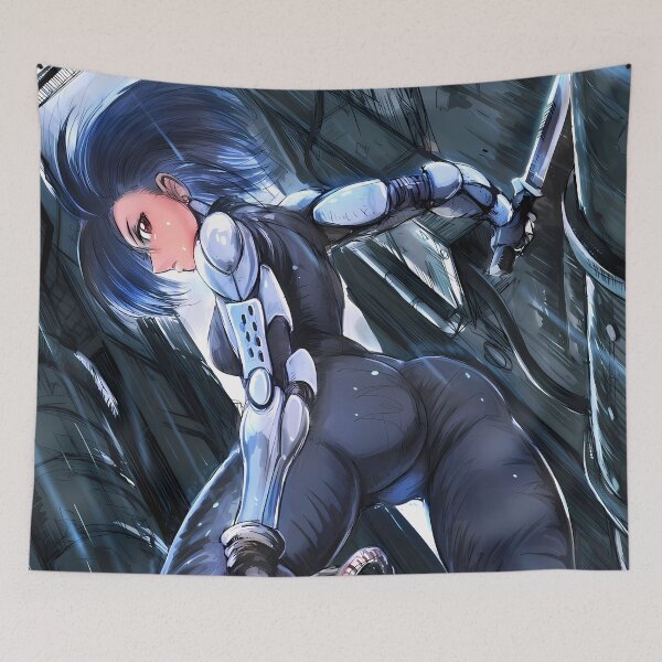Item preview, Alita Battle Angel Dark Cyberpunk Warrior Anime Girl designed and sold by bystudiolereve.