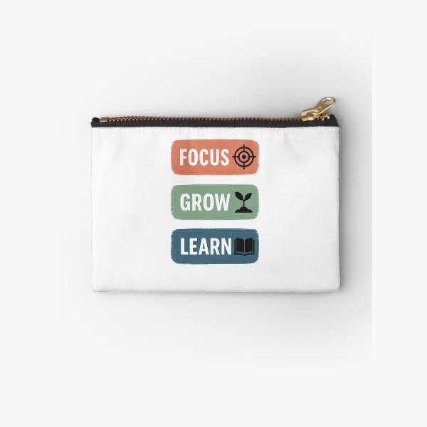 Item preview, Focus. Grow. Learn. – Motivational Minimalist Design designed and sold by GoxyVision.
