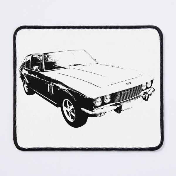 Item preview, Jensen Interceptor 1970s British classic car front 3/4 black designed and sold by soitwouldseem.