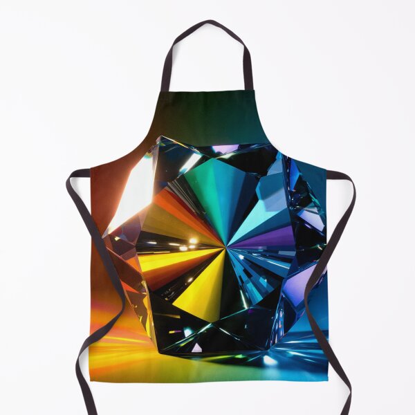 Item preview, Rainbow Crystal Abstract Wall Art – Vibrant Prism Canvas Print designed and sold by jazzyfunky.