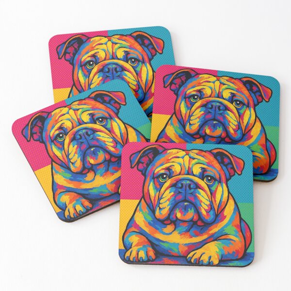 Item preview, Colorful bulldog  designed and sold by Dogandesighn.