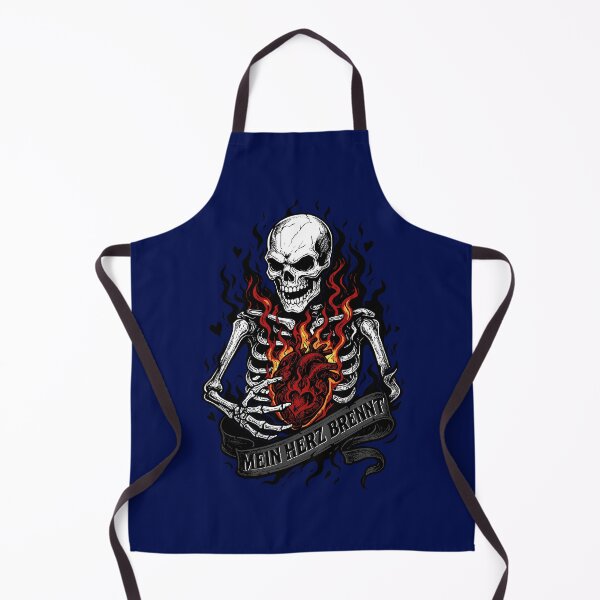 Item preview, Mein Herz Brennt – Skeleton with Burning Heart designed and sold by DAFIN.