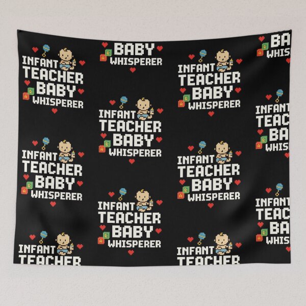 Item preview, Infant Teacher Baby Whisperer – Funny Pixel Art Baby Care Design designed and sold by Lunaria Arts.