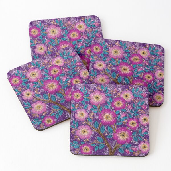 Item preview, Aboriginal Inspired Dot Art - Amazing Purple Wildflowers designed and sold by GrinGalore.