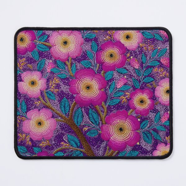 Item preview, Aboriginal Inspired Dot Art - Amazing Purple Wildflowers designed and sold by GrinGalore.