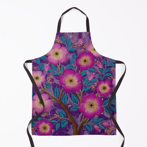 Item preview, Aboriginal Inspired Dot Art - Amazing Purple Wildflowers designed and sold by GrinGalore.