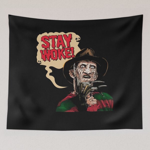 Artikelvorschau, Stay Woke Freddy Krueger, Vintage Nightmare on Elm Street, Horrorfilm entworfen und verkauft von StuartWare.