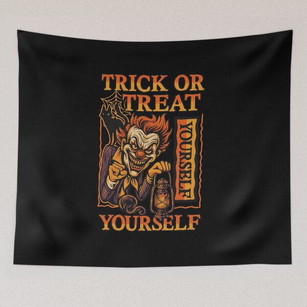 Item preview, Trick or Treat Yourself – Evil Creepy Clown Halloween Design designed and sold by Trendora Studio.