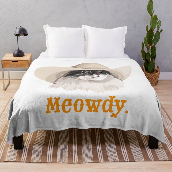 Artikelvorschau, Meme mit miauender Katze, die einen Cowboyhut trägt entworfen und verkauft von Filomenaodkiew.