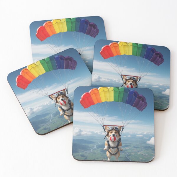 Item preview, Parachutist Corgy  designed and sold by BeginNShop.