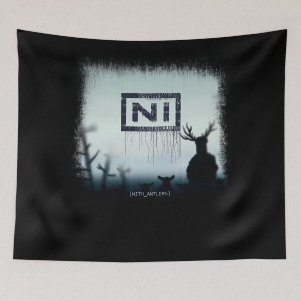 Item preview, NI Knights with antlers album cover parody-music lovers humor designed and sold by RoshondaGibs.