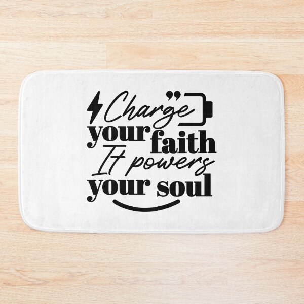 Item preview, Charge Your Faith – Christian Inspirational Quote Typography Design designed and sold by FlinArt.
