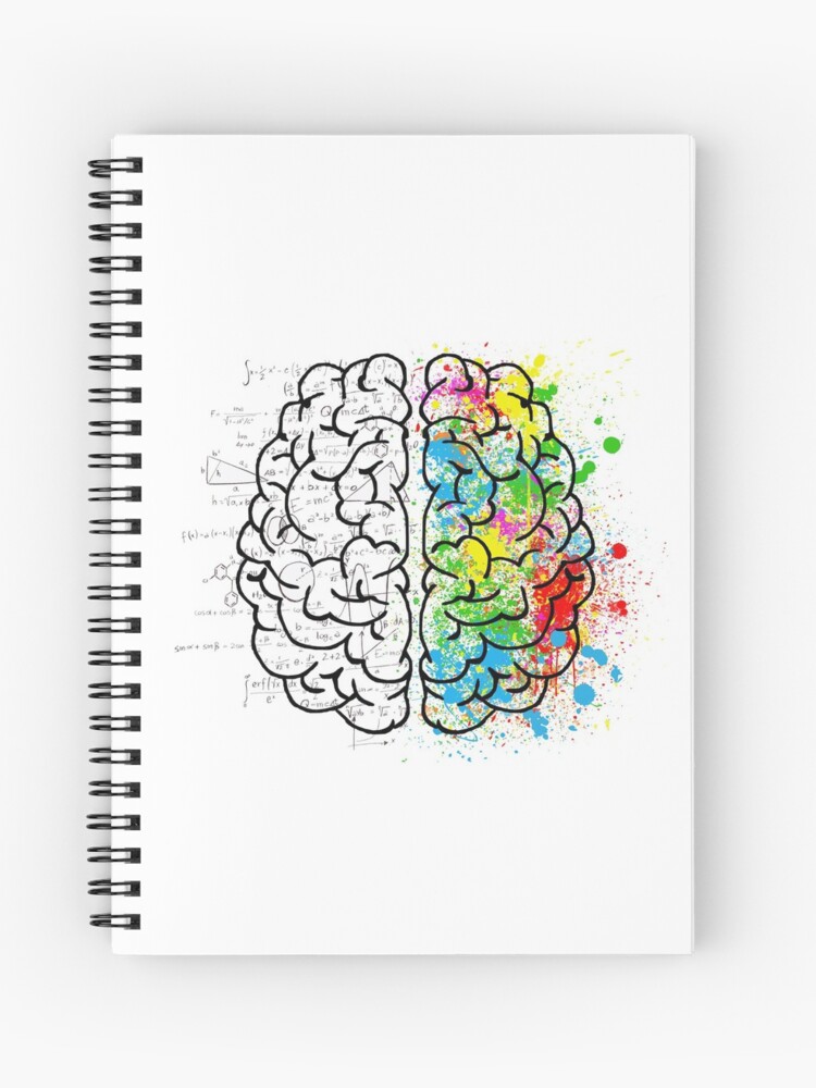 Cuaderno de espiral «lógica del cerebro creativa fresca psicología  colorido» de untagged-shop | Redbubble