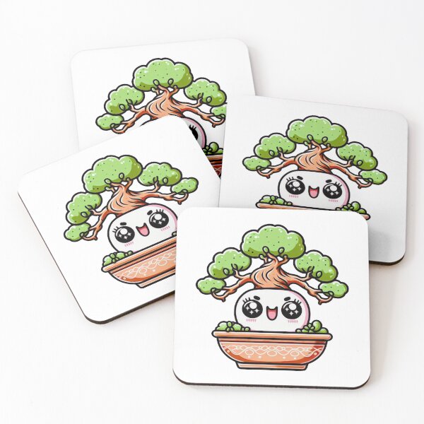 Item preview, Cute Kawaii Bonsai Tree – Adorable Japanese Plant Art designed and sold by SketchOnScreen.