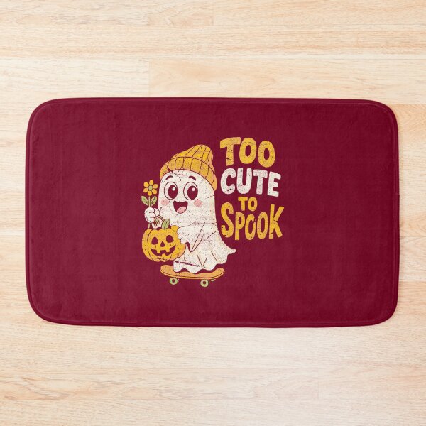 Item preview, Too Cute To Spook Adorable Ghost Halloween Skater designed and sold by Stephen Jacobs.