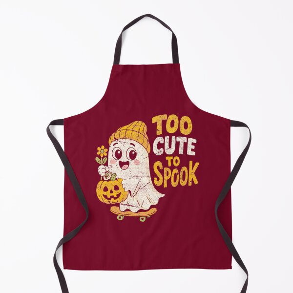 Item preview, Too Cute To Spook Adorable Ghost Halloween Skater designed and sold by Stephen Jacobs.
