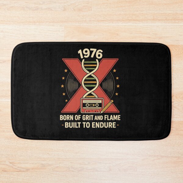 Item preview, Generation X DNA Helix — 1976 Music Motifs — Born of Grit and Flame • Built to Endure Tee designed and sold by Purdiole-art.