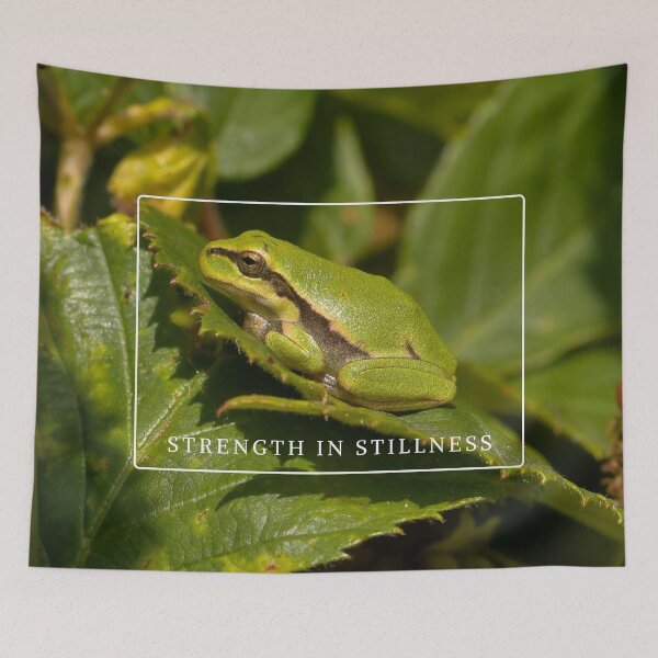 Item preview, Peaceful Frog Meditation - Strength in Stillness designed and sold by NineRudolph.