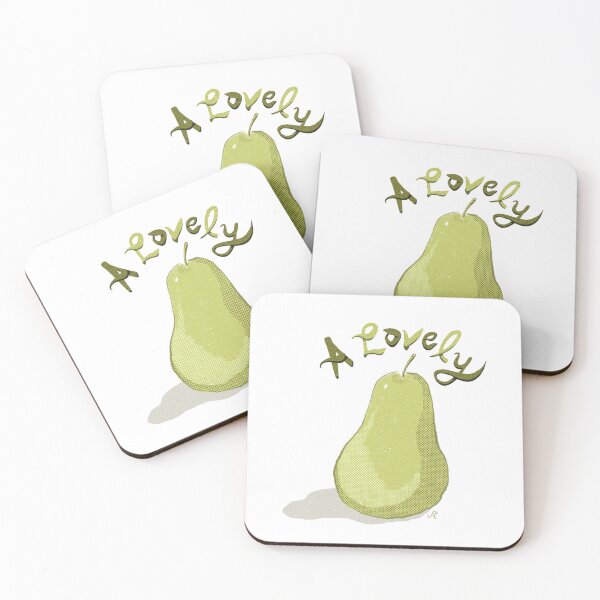 Item preview, A Lovely Pear funny fruit sticker designed and sold by PaulaJKnight .