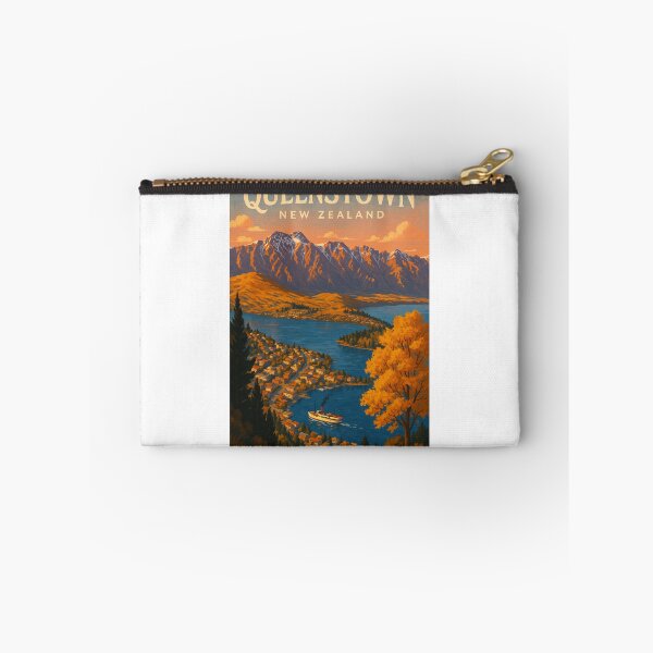 Item preview, Queenstown New Zealand – Autumn Glow Over Lake Wakatipu designed and sold by Aryabek.