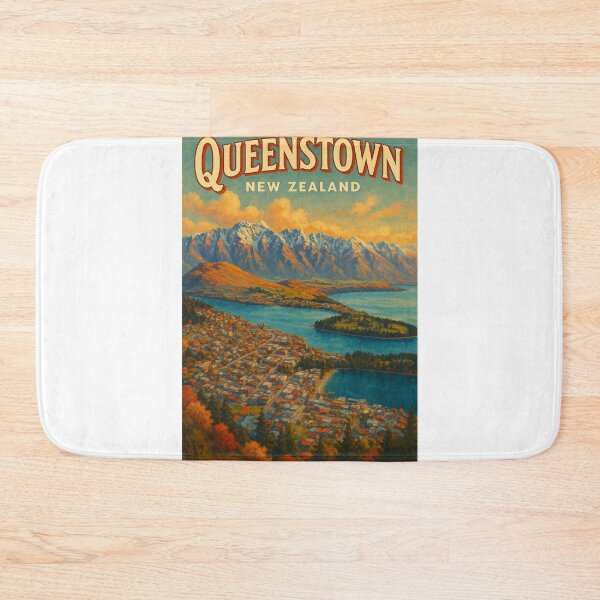 Item preview, Overlooking Queenstown – New Zealand’s Mountain-Lake Jewel designed and sold by Aryabek.