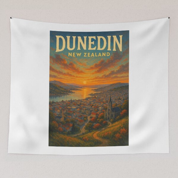Item preview, Dunedin New Zealand Sunset Over Otago Harbour designed and sold by Aryabek.