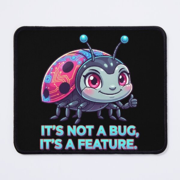 Item preview, It's Not a Bug, It's a Feature designed and sold by FadedWorkshop.