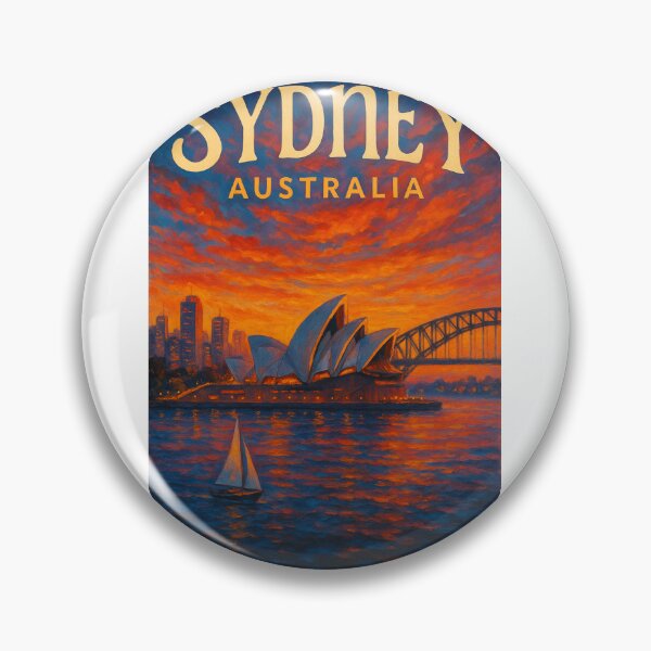 Item preview, Sydney Harbour Sunset with Opera House and Bridge designed and sold by Aryabek.