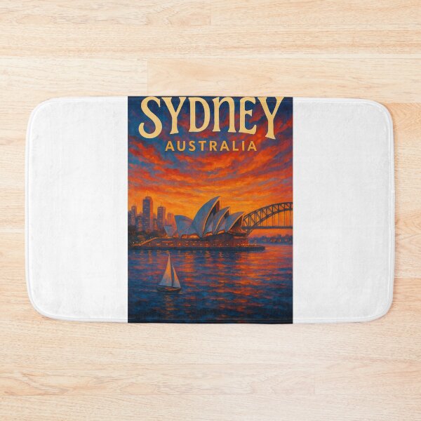 Item preview, Sydney Harbour Sunset with Opera House and Bridge designed and sold by Aryabek.