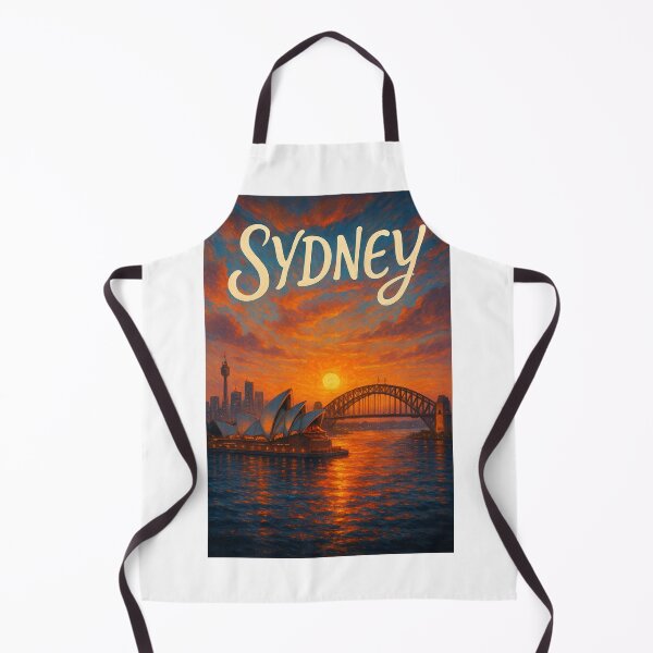 Item preview, Sydney Australia Sunset with Opera House and Harbour Bridge designed and sold by Aryabek.