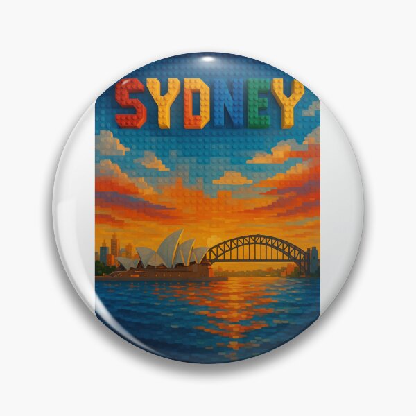 Item preview, Lego-Inspired Sydney Harbour with Opera House and Bridge designed and sold by Aryabek.