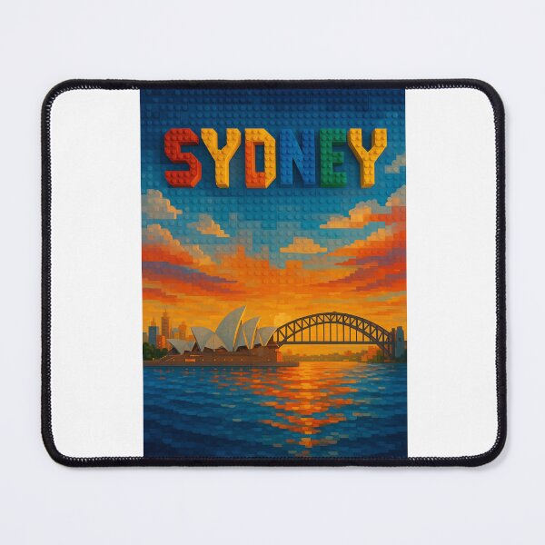 Item preview, Lego-Inspired Sydney Harbour with Opera House and Bridge designed and sold by Aryabek.