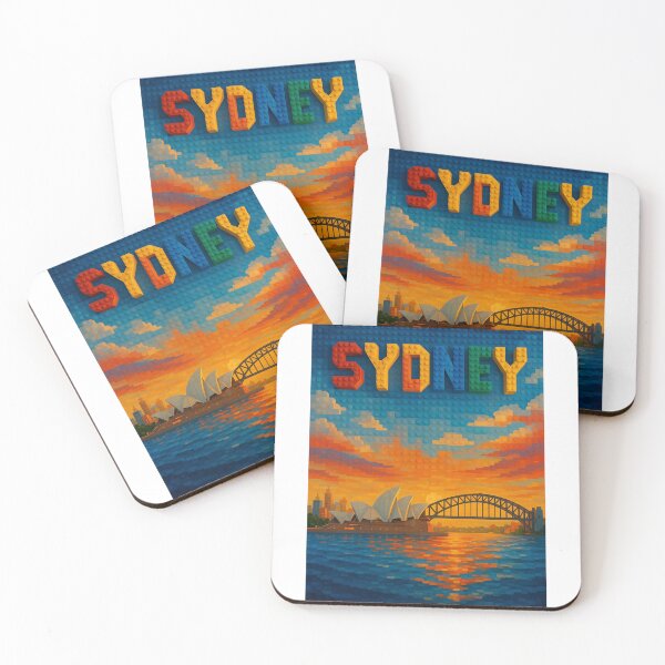 Item preview, Lego-Inspired Sydney Harbour with Opera House and Bridge designed and sold by Aryabek.