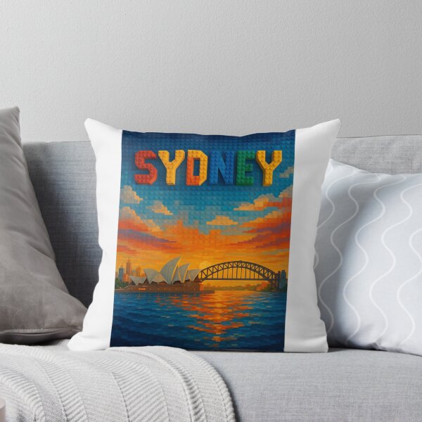 Item preview, Lego-Inspired Sydney Harbour with Opera House and Bridge designed and sold by Aryabek.
