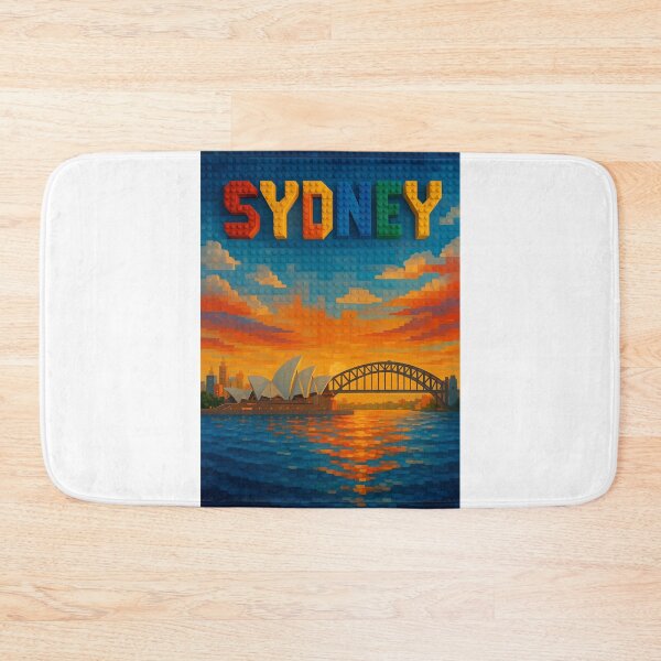 Item preview, Lego-Inspired Sydney Harbour with Opera House and Bridge designed and sold by Aryabek.