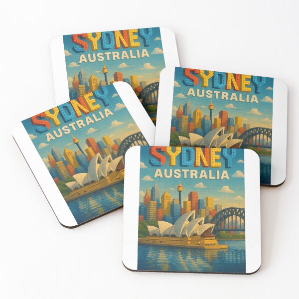 Item preview, Sydney Australia in Colorful Lego-Inspired Cityscape designed and sold by Aryabek.