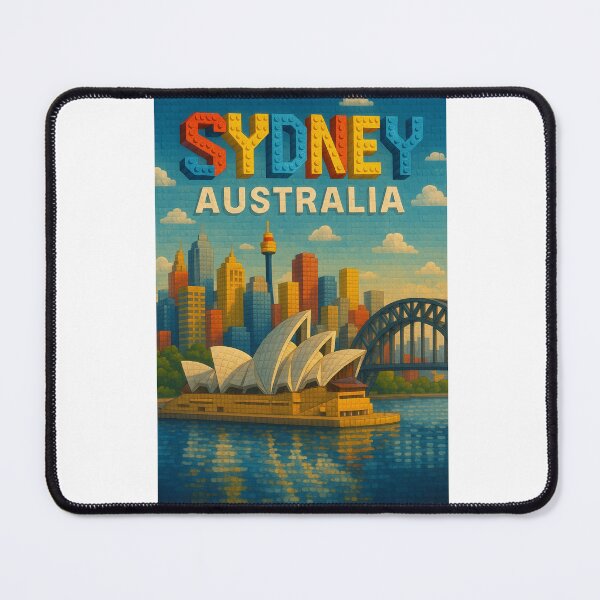 Item preview, Sydney Australia in Colorful Lego-Inspired Cityscape designed and sold by Aryabek.