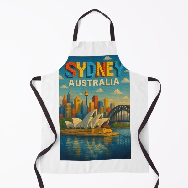 Item preview, Sydney Australia in Colorful Lego-Inspired Cityscape designed and sold by Aryabek.