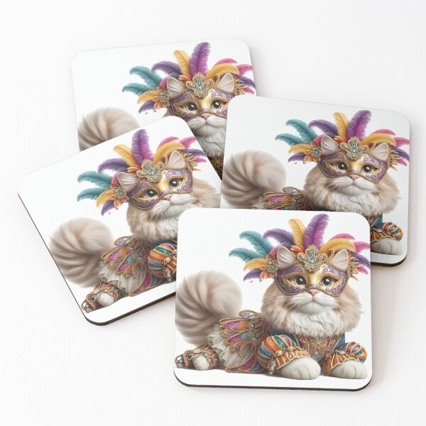 Item preview, Beautiful Persian cat at the Venice Carnival designed and sold by Artquinox.