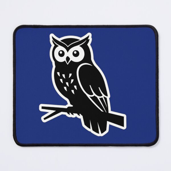 Item preview, Halloween Owl Silhouette on Branch – Minimalist Vector Sticker designed and sold by HCNDesign.