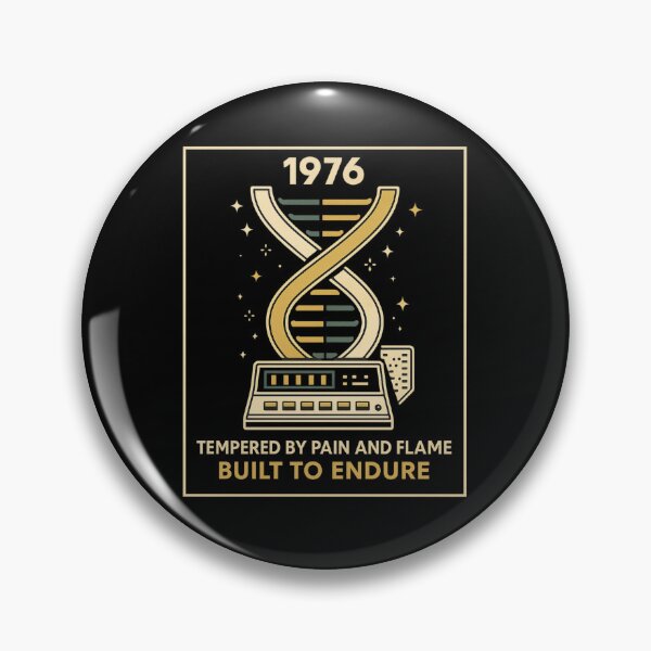 Item preview, Generation X DNA Helix — 1976 Tech Motifs — Tempered by Pain and Flame • Built to Endure Tee designed and sold by Purdiole-art.