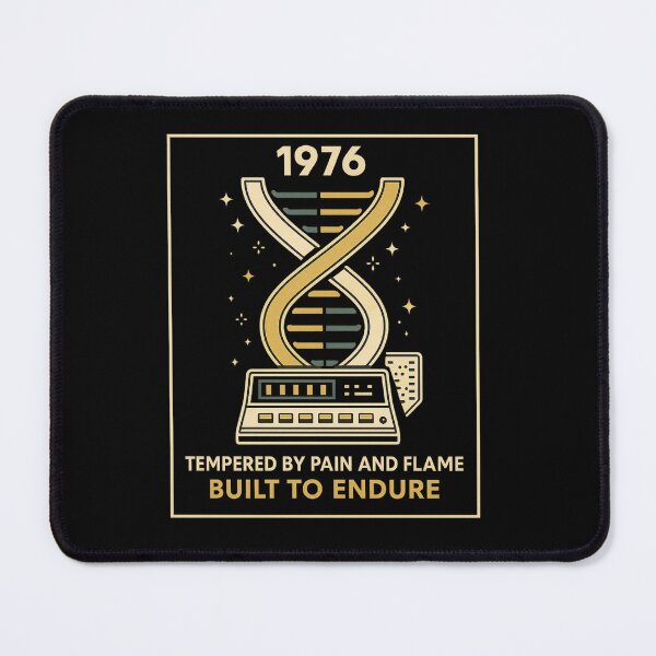 Item preview, Generation X DNA Helix — 1976 Tech Motifs — Tempered by Pain and Flame • Built to Endure Tee designed and sold by Purdiole-art.