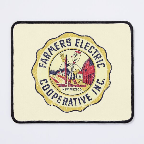 Item preview, Vintage New Mexico Farmers Cooperative 1950s-60s - Aged, hard working farmer print. designed and sold by retropetrol.