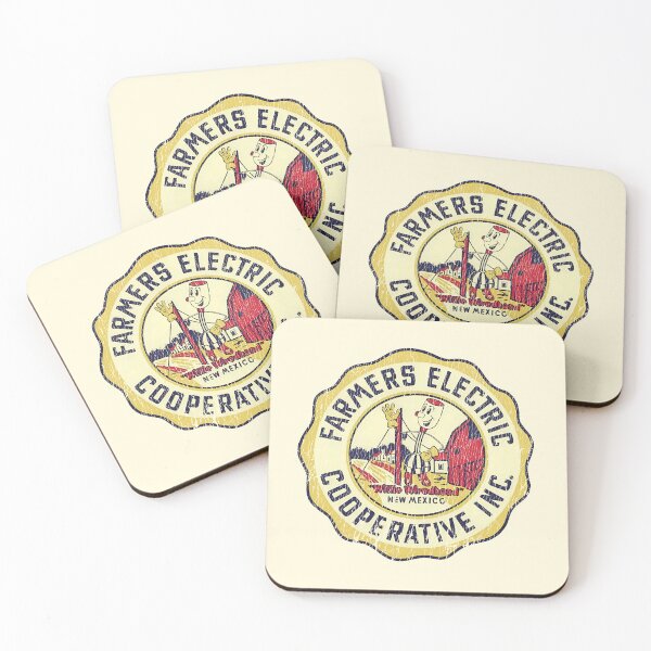 Item preview, Vintage New Mexico Farmers Cooperative 1950s-60s - Aged, hard working farmer print. designed and sold by retropetrol.