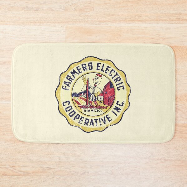 Item preview, Vintage New Mexico Farmers Cooperative 1950s-60s - Aged, hard working farmer print. designed and sold by retropetrol.
