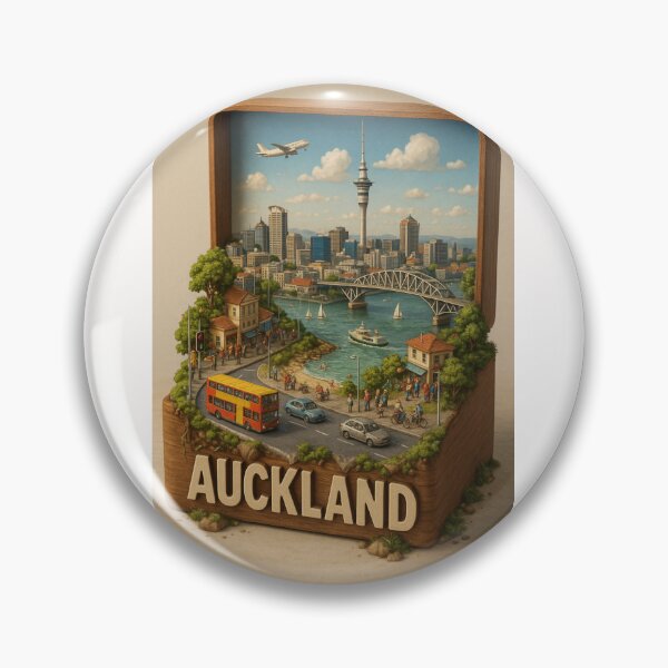 Item preview, Auckland Cityscape with Sky Tower and Harbour Bridge designed and sold by Places On Earth.