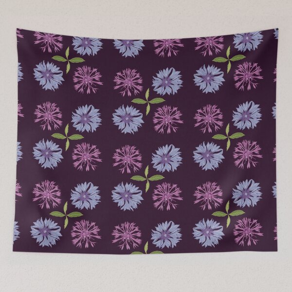 Item preview, Cornflower knapweed wildflower design  designed and sold by PaulaJKnight .