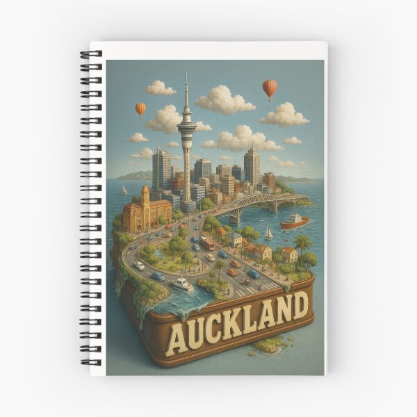 Item preview, Sky Tower and Harbour Bridge in Auckland New Zealand designed and sold by Places On Earth.