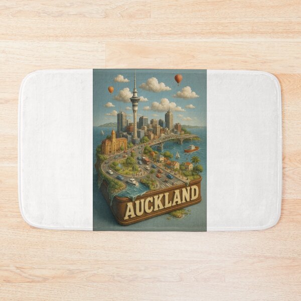 Item preview, Sky Tower and Harbour Bridge in Auckland New Zealand designed and sold by Places On Earth.